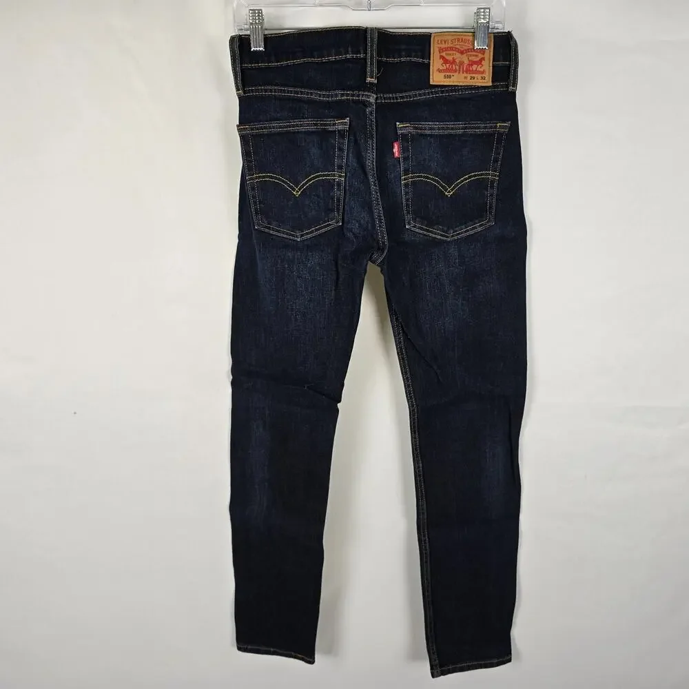 Levi's 510 Jeans Men's 29 x 32*** Blue Dark Wash Skinny Fit